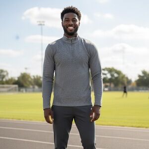 Karbon 1/4 Zip Performance Tech Active Stretch Lightweight Pullover Shirt Top XL